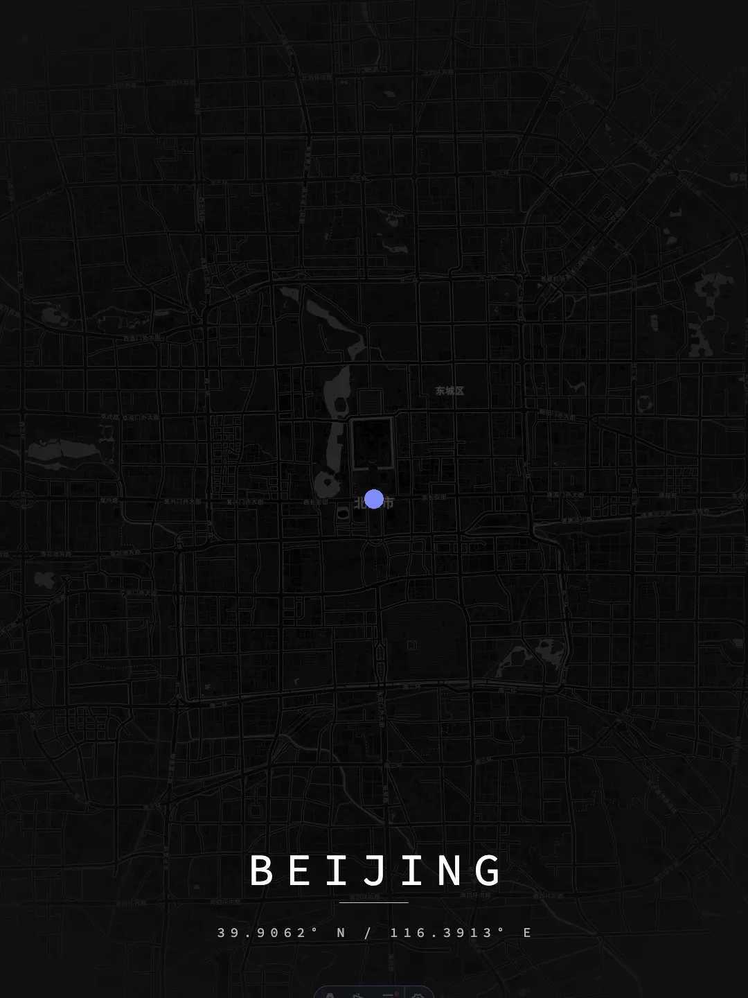 Beijing Midnight Grid poster preview