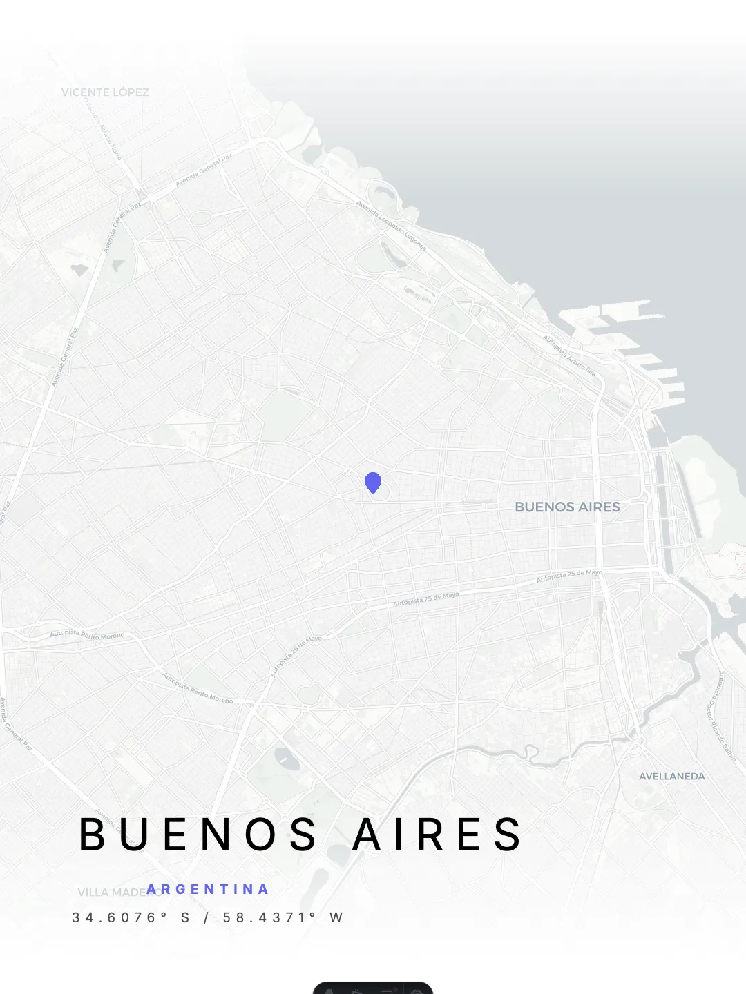 Buenos Aires Minimal Light poster preview