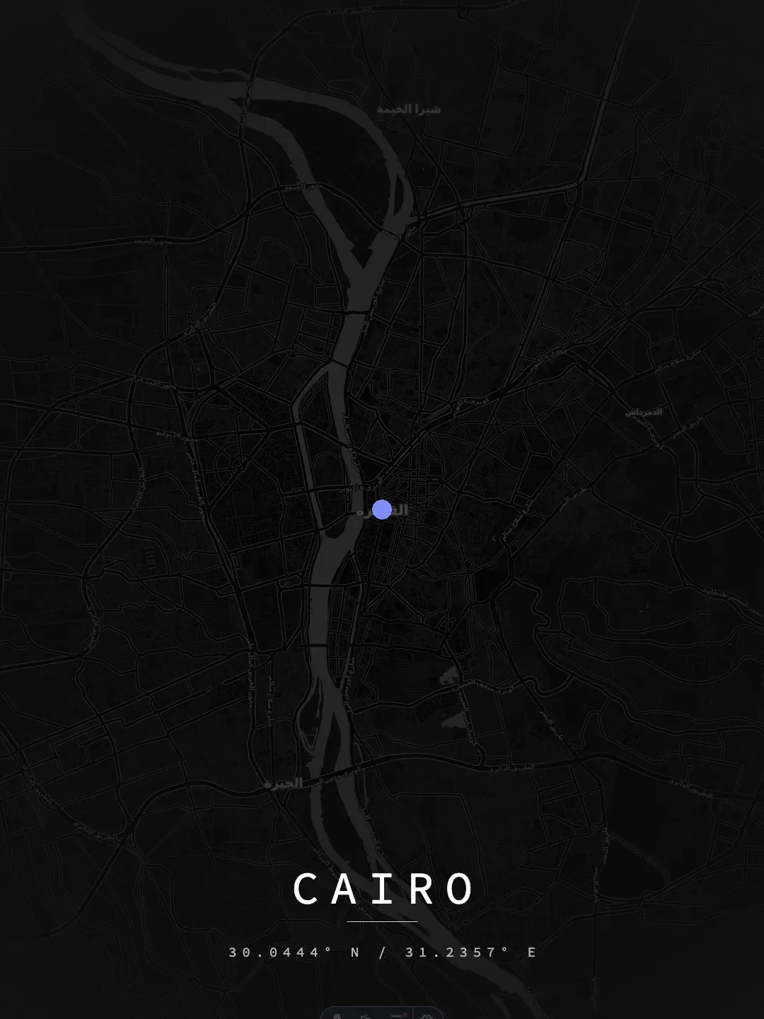 Cairo Midnight Grid poster preview