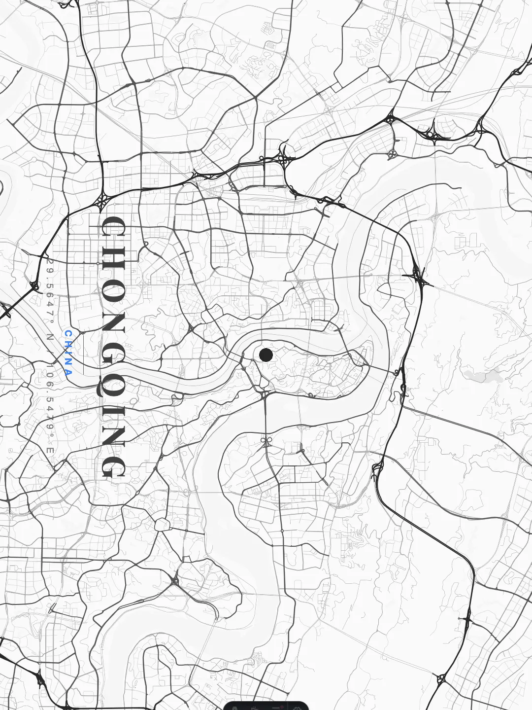 Chongqing Ethereal Minimalist poster preview