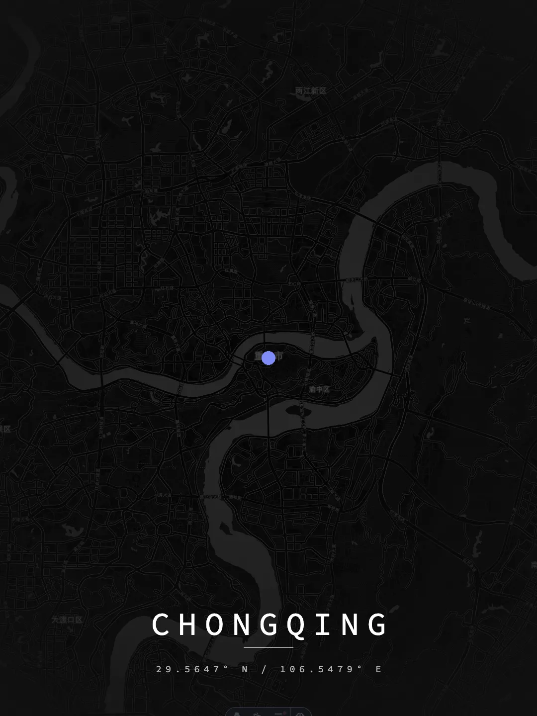 Chongqing Midnight Grid poster preview