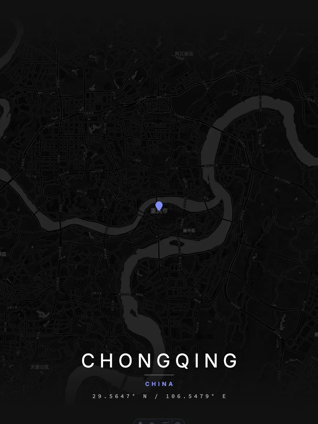 Chongqing Minimal Night poster preview