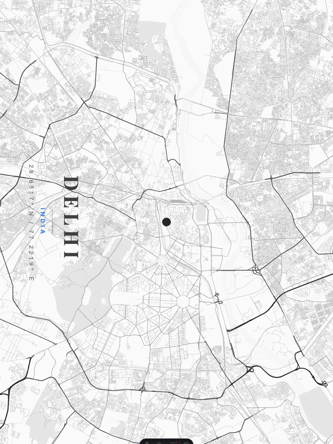 Delhi Ethereal Minimalist poster preview