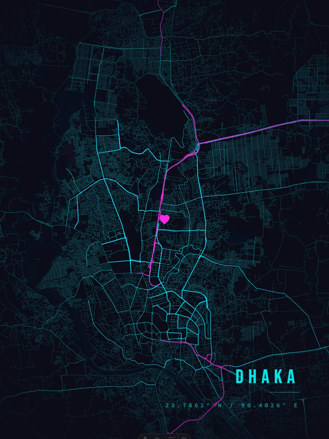 Dhaka Cyber Noir poster preview
