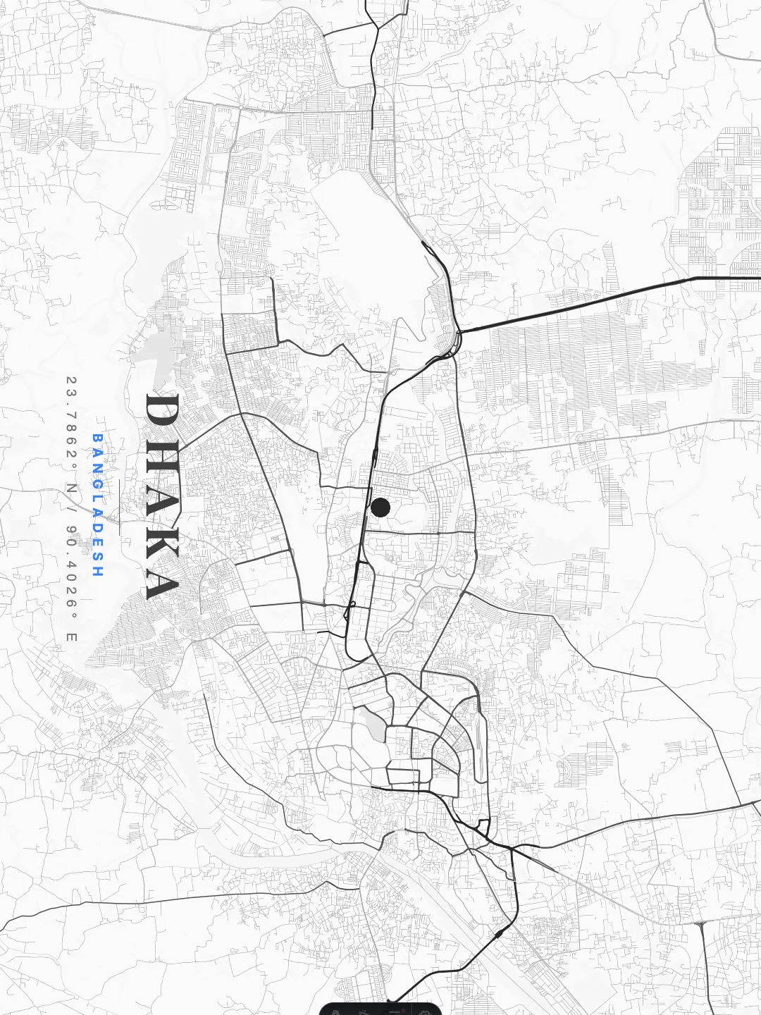 Dhaka Ethereal Minimalist poster preview