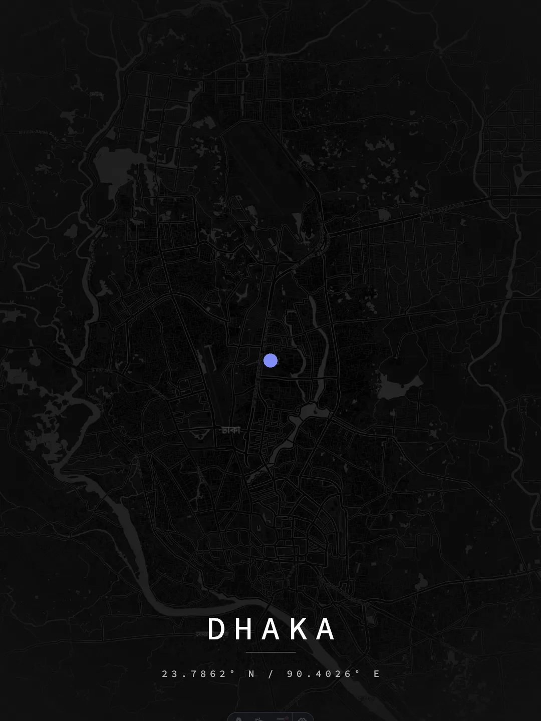 Dhaka Midnight Grid poster preview