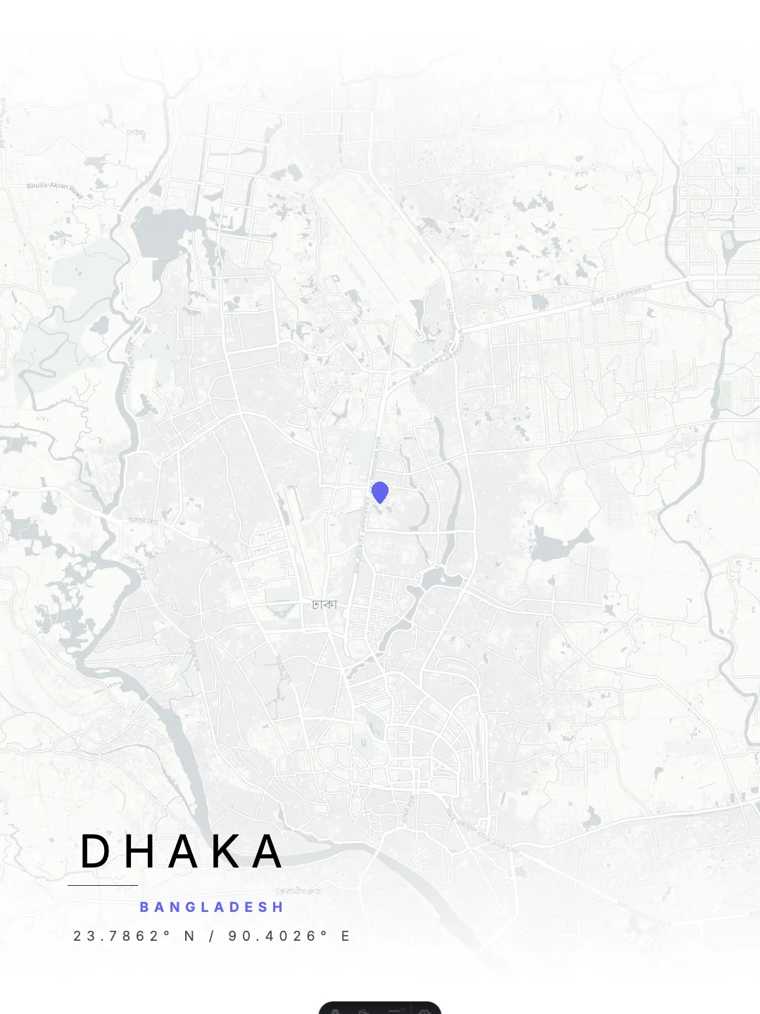 Dhaka Minimal Light poster preview