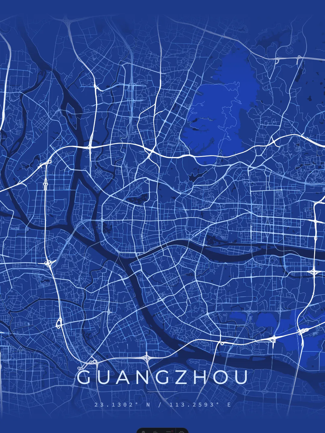 Guangzhou Architectural Blueprint poster preview