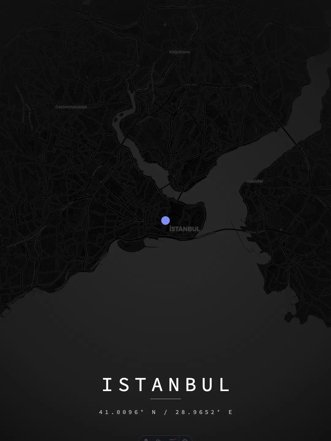 Istanbul Midnight Grid poster preview