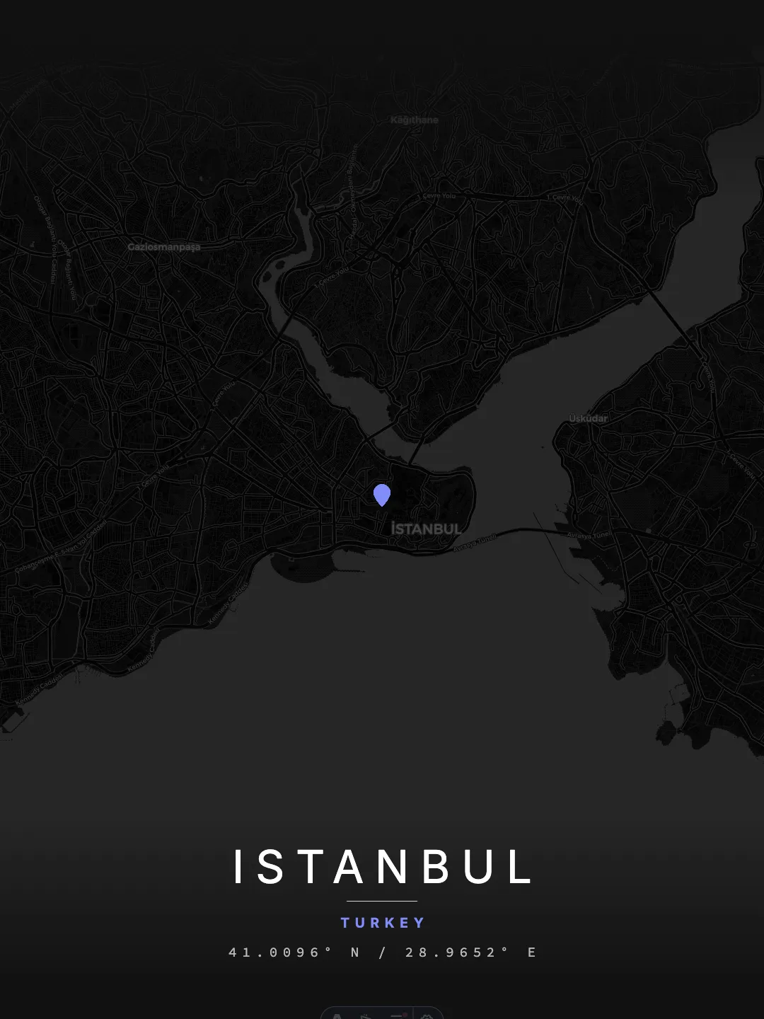 Istanbul Minimal Night poster preview