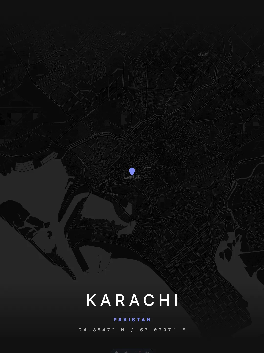 Karachi Minimal Night poster preview