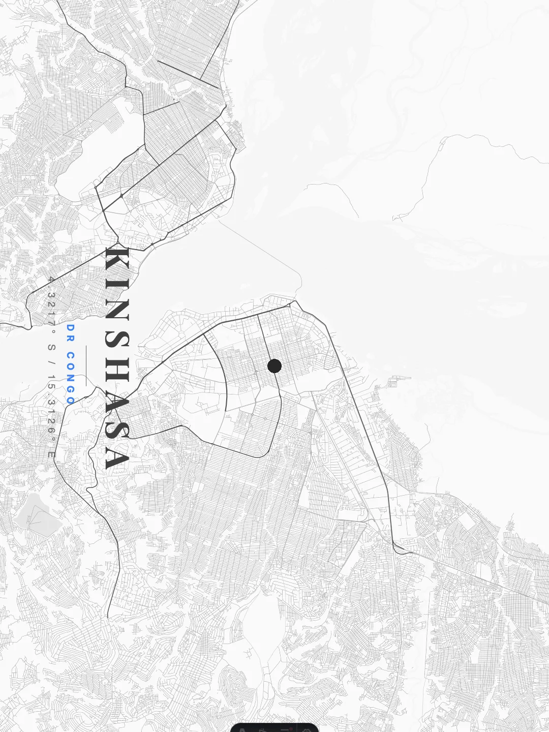 Kinshasa Ethereal Minimalist poster preview