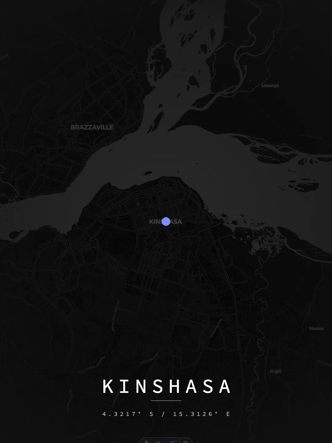 Kinshasa Midnight Grid poster preview