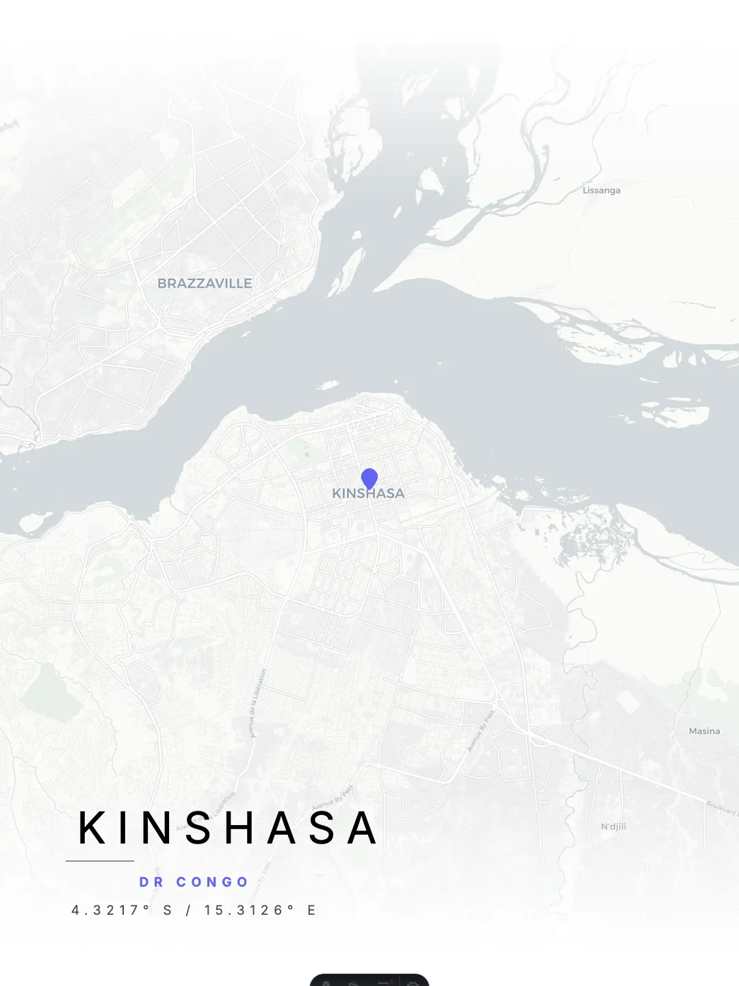Kinshasa Minimal Light poster preview