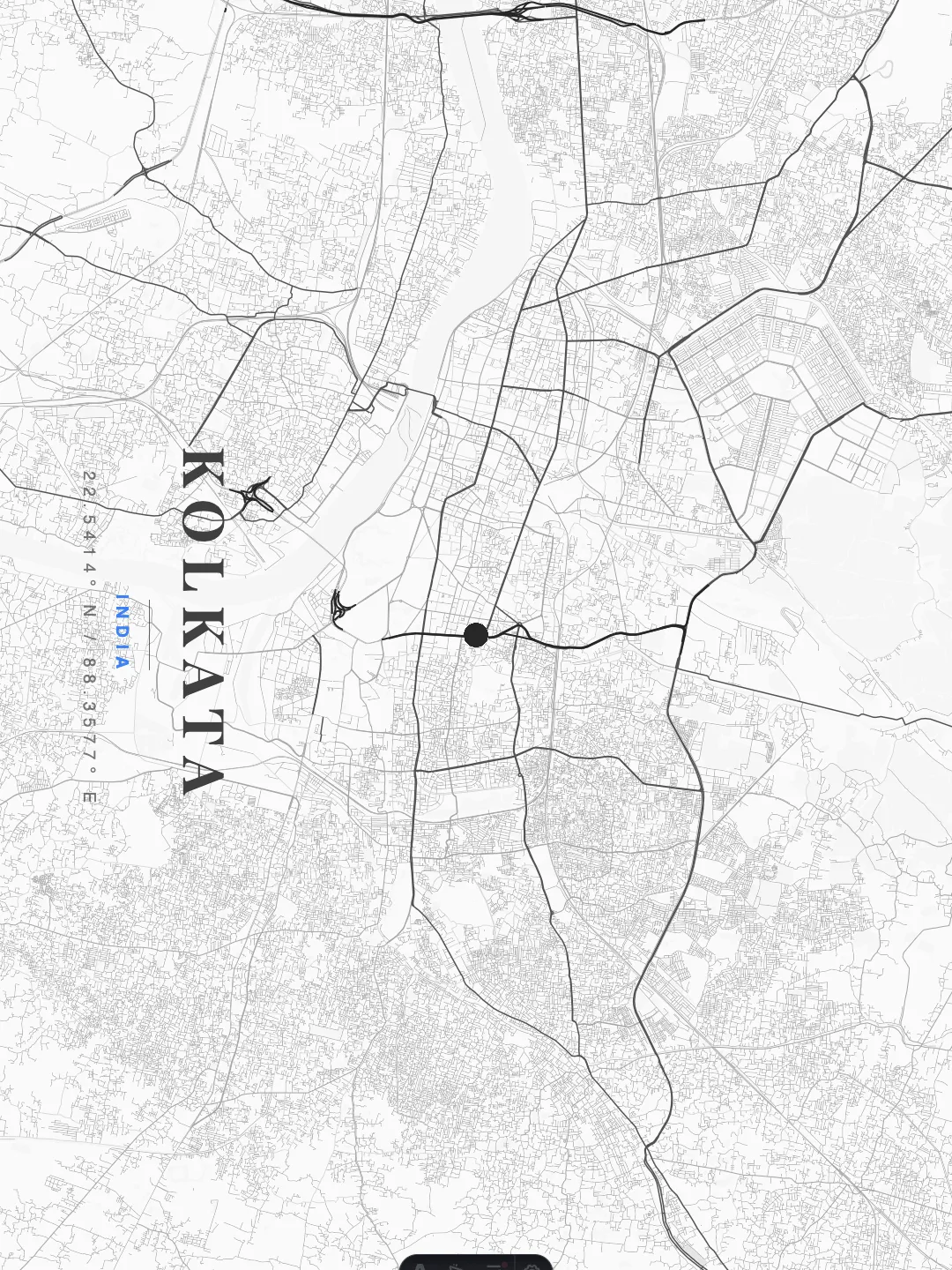 Kolkata Ethereal Minimalist poster preview