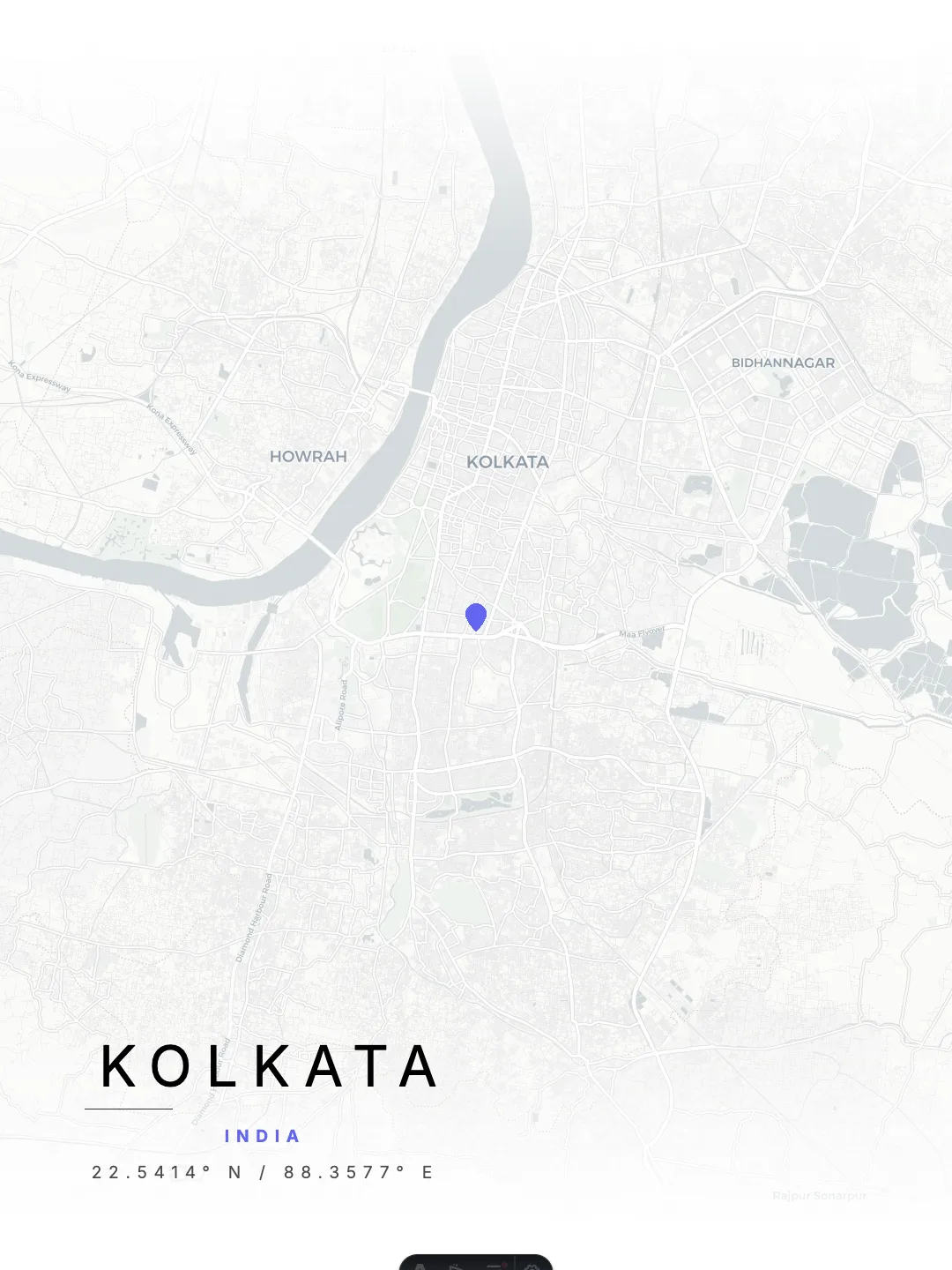 Kolkata Minimal Light poster preview