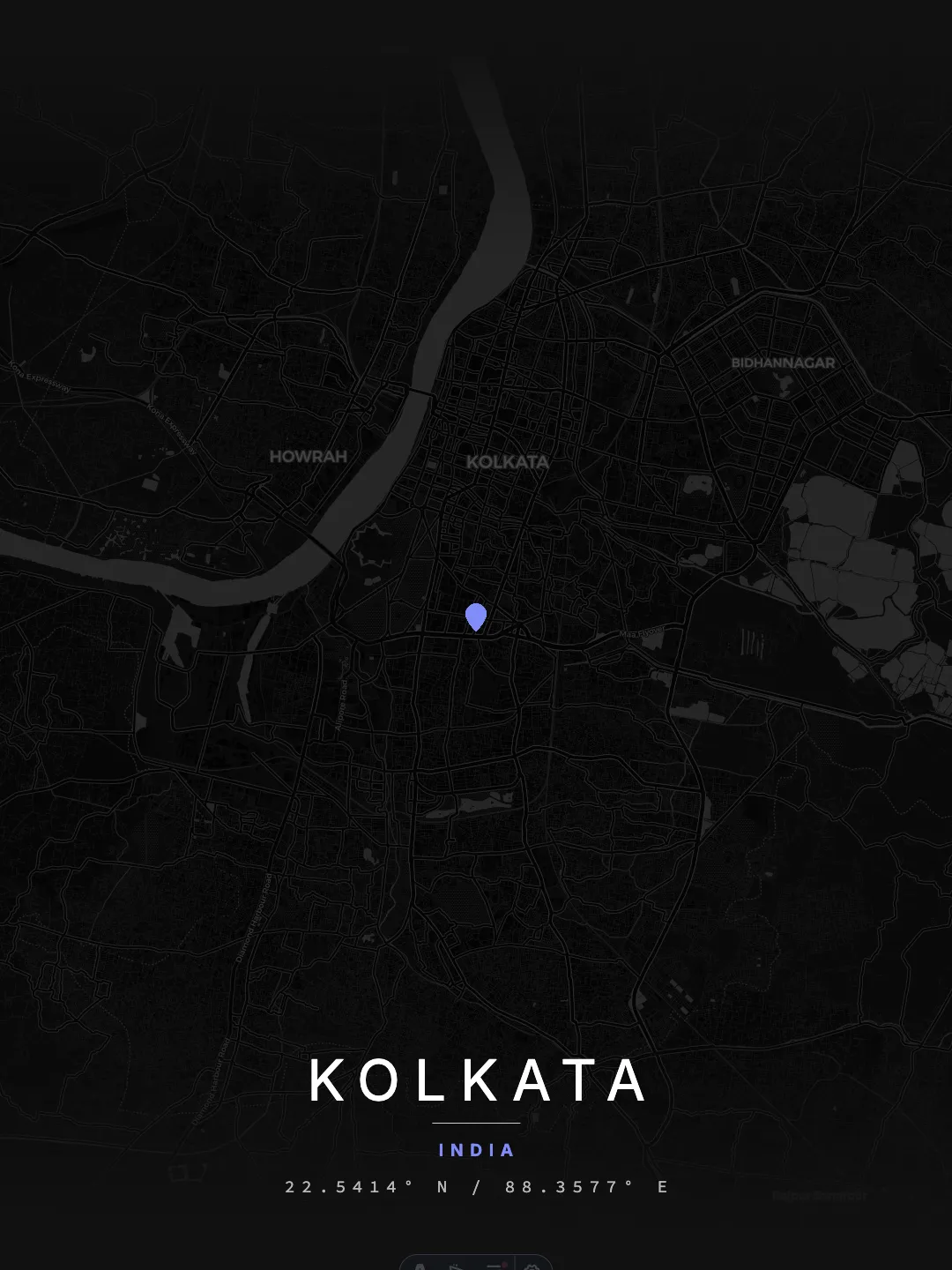 Kolkata Minimal Night poster preview