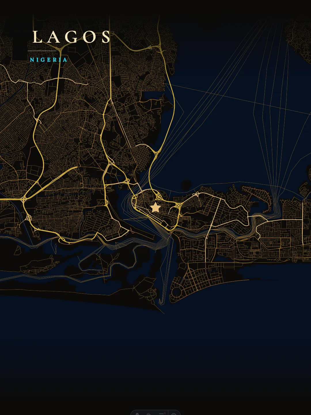 Lagos Luxurious Dark Gold poster preview