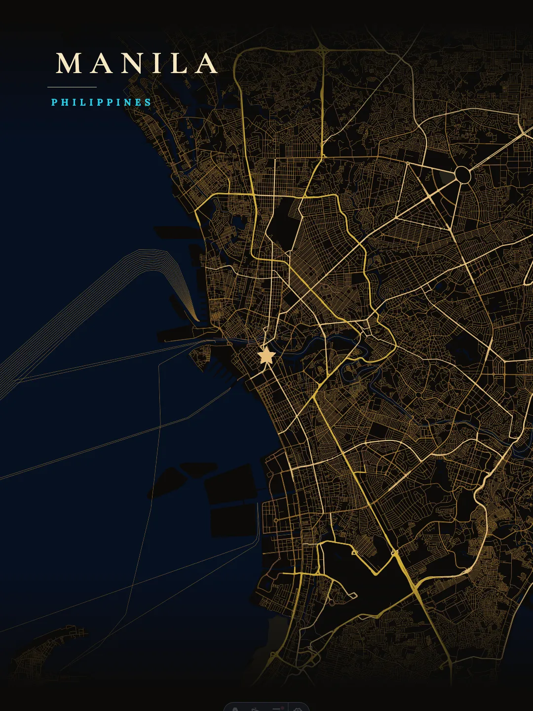 Manila Luxurious Dark Gold poster preview