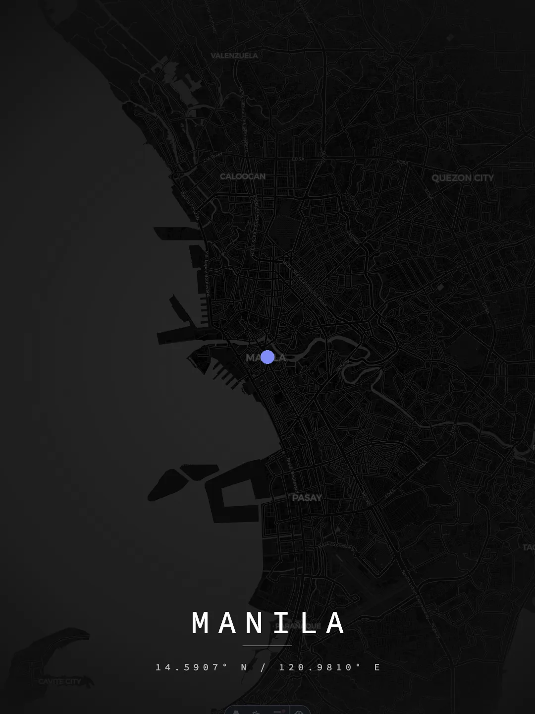 Manila Midnight Grid poster preview