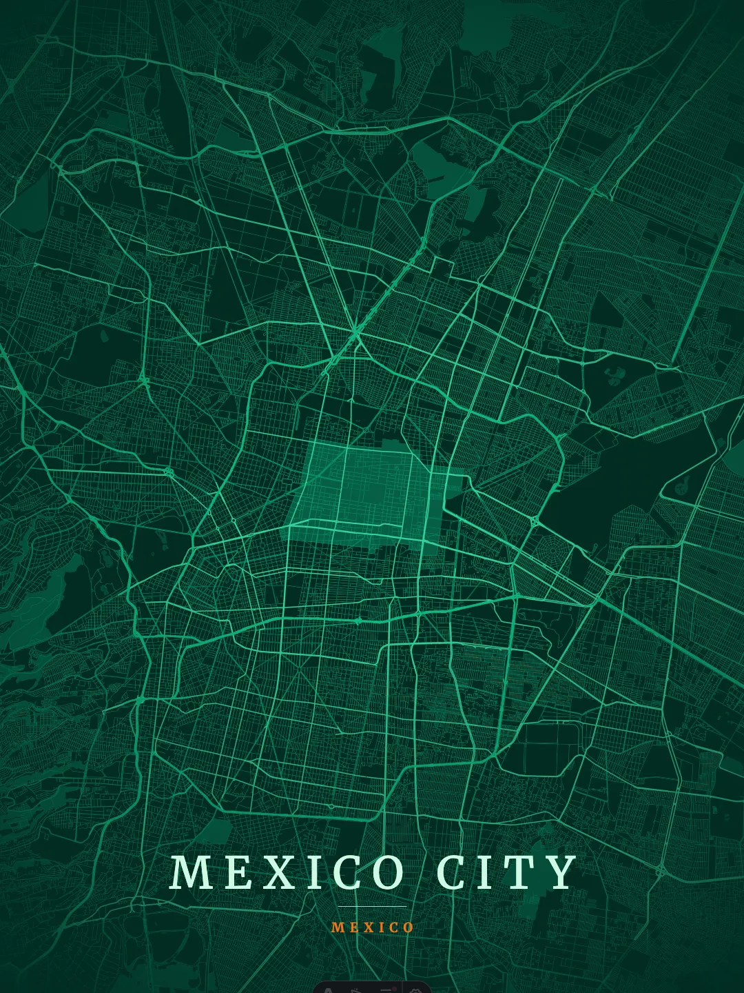 Mexico City Emerald Valley poster preview