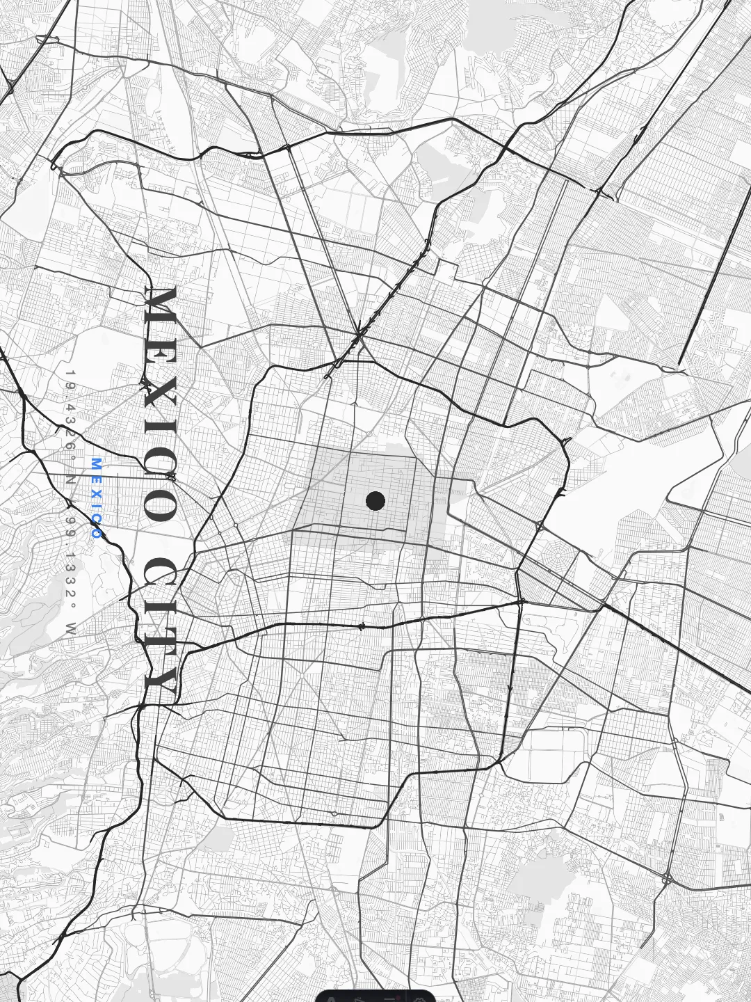 Mexico City Ethereal Minimalist poster preview