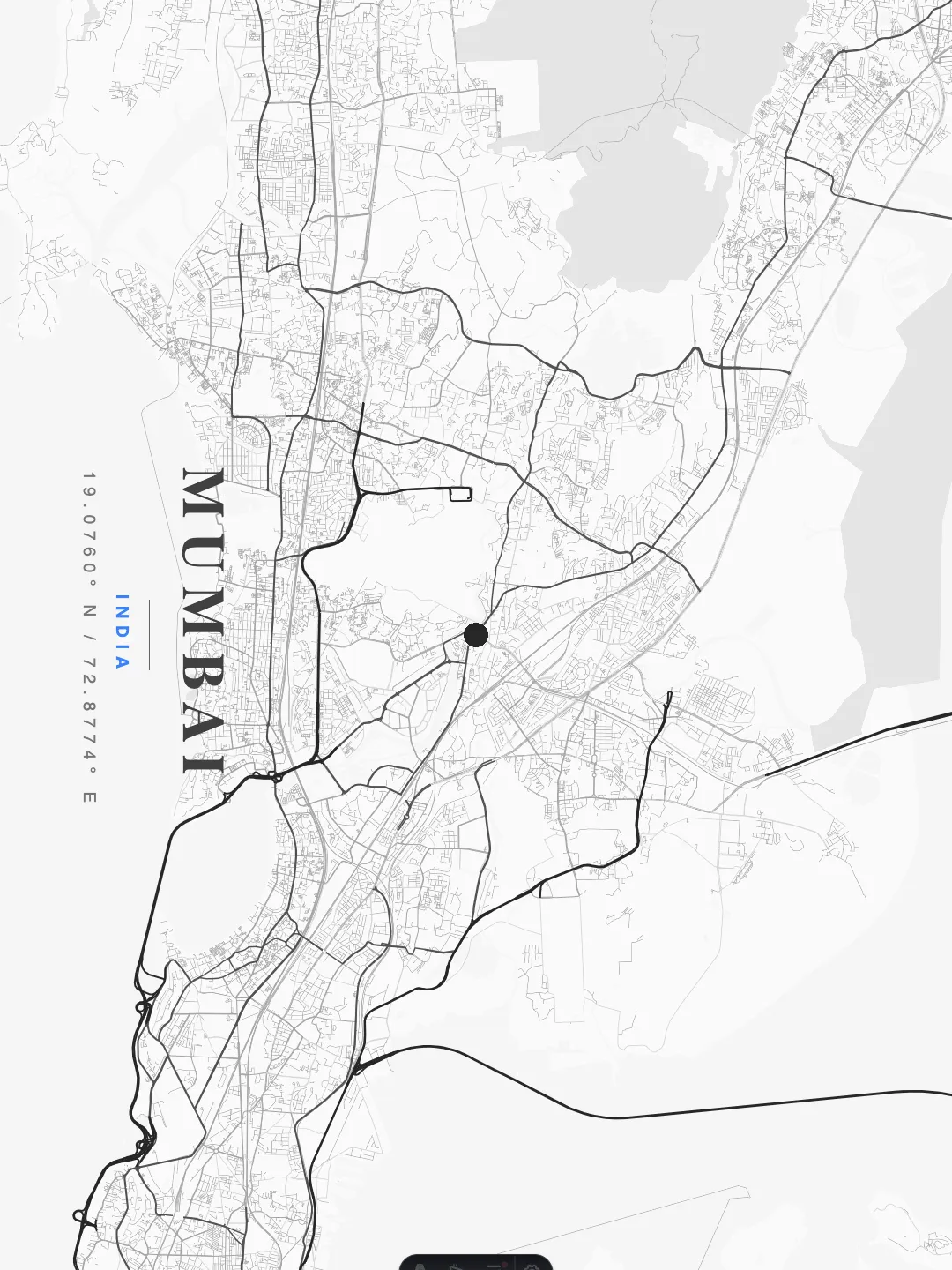 Mumbai Ethereal Minimalist poster preview