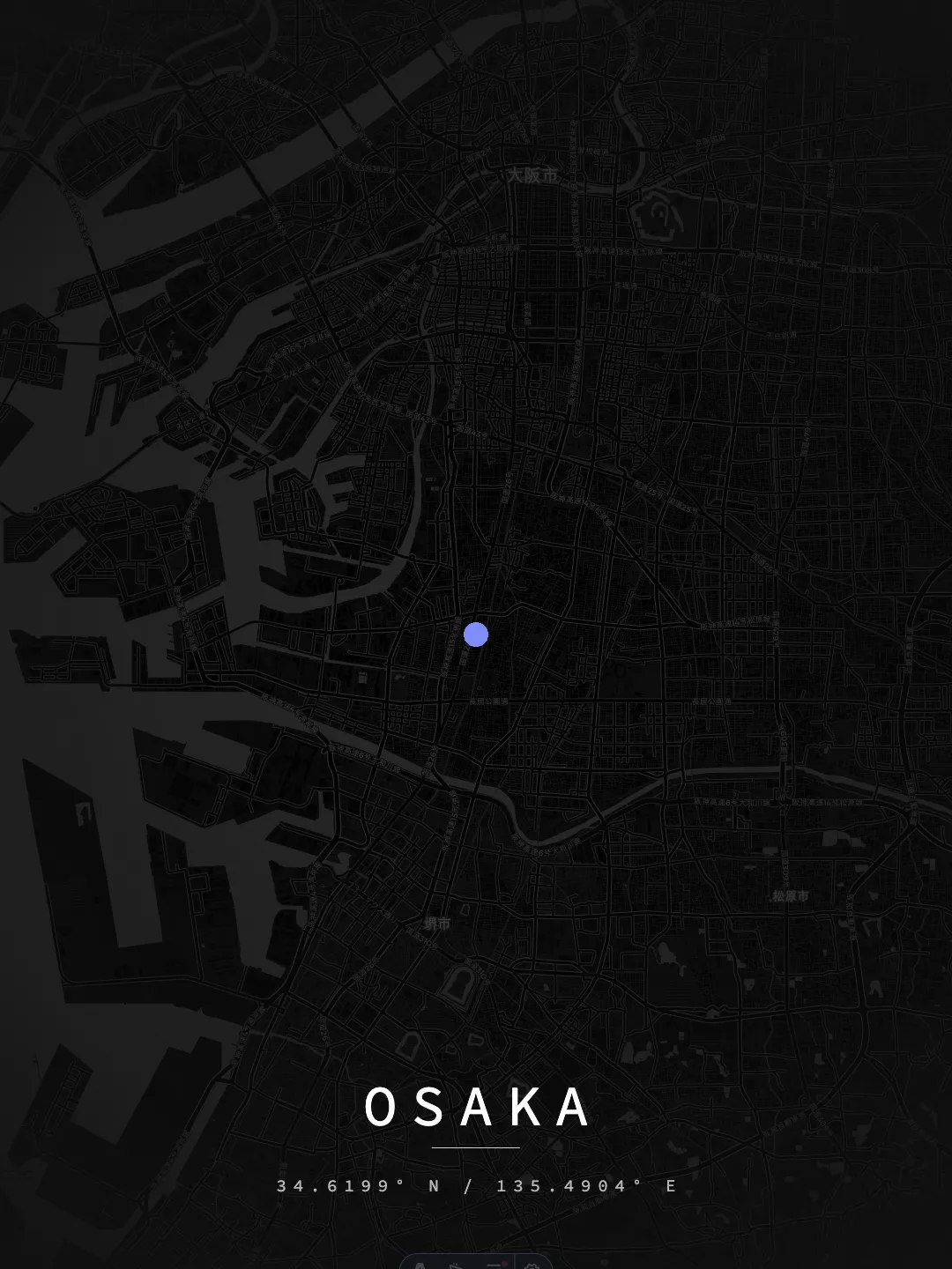 Osaka Midnight Grid poster preview