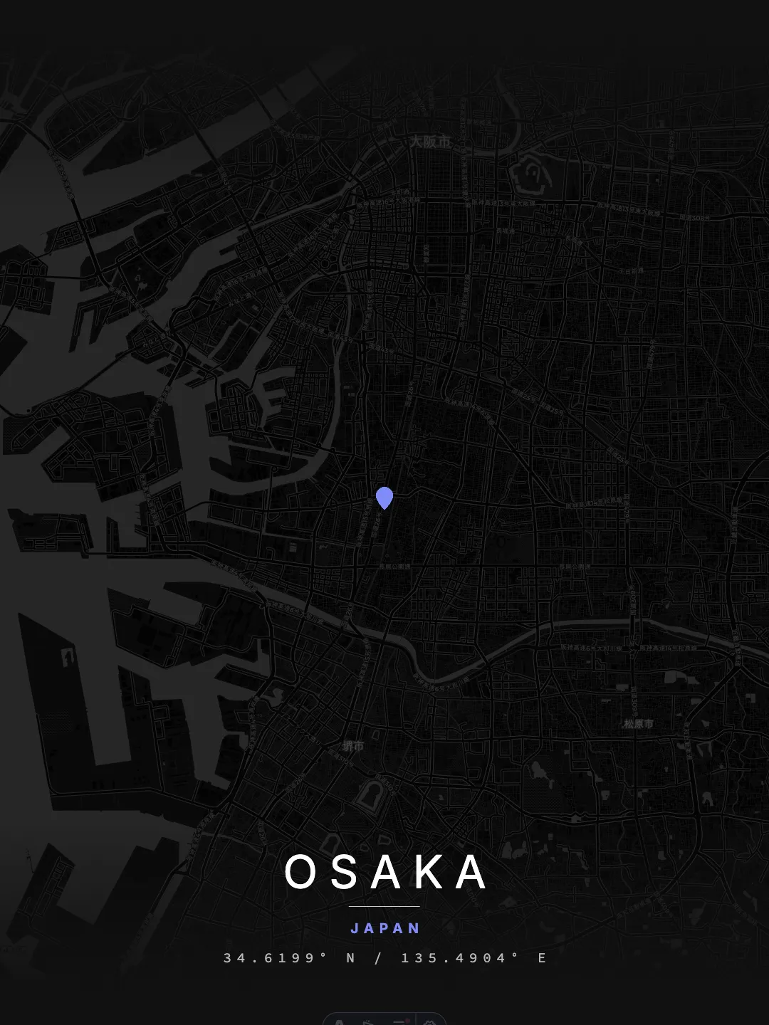 Osaka Minimal Night poster preview