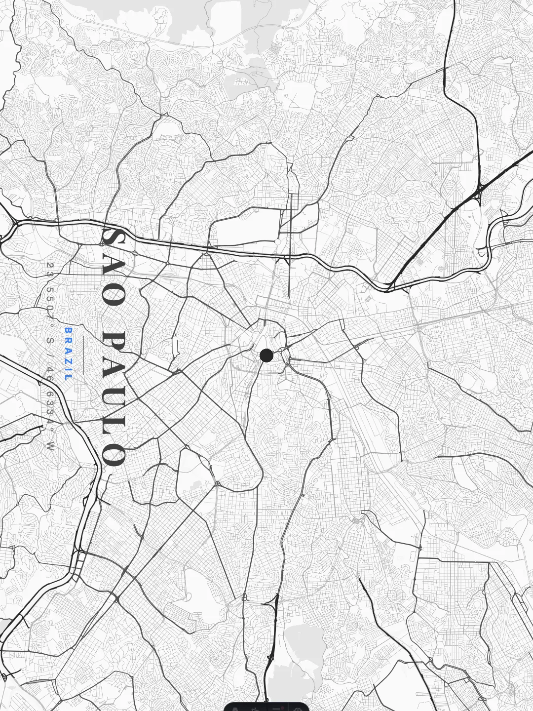 Sao Paulo Ethereal Minimalist poster preview