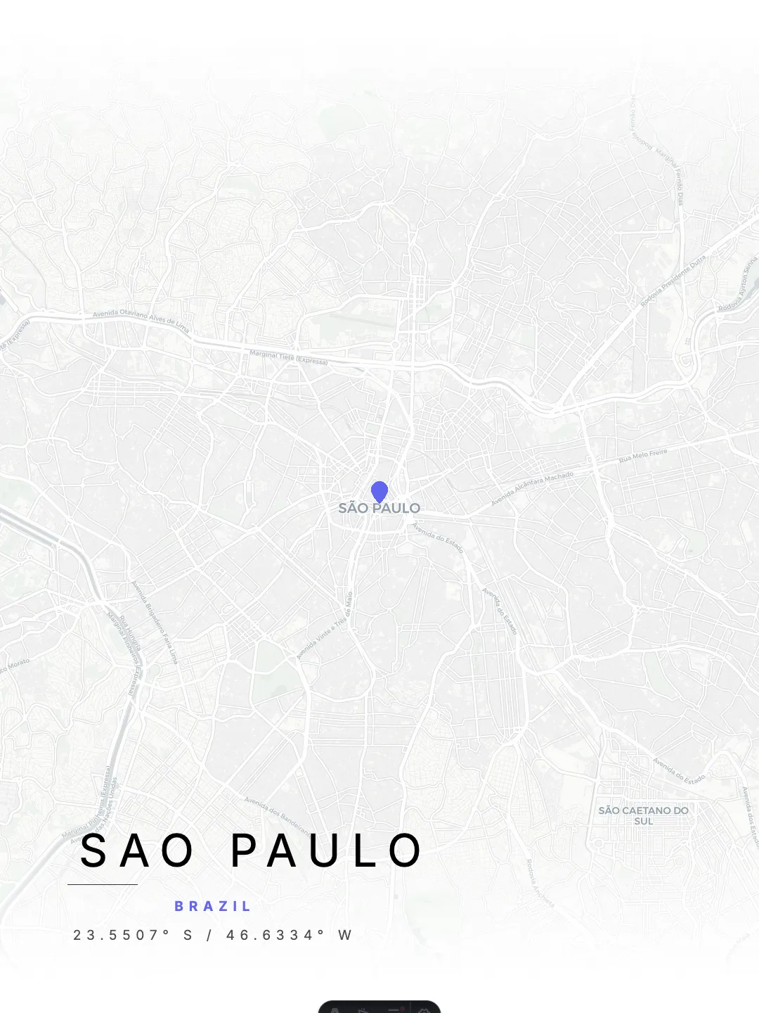 Sao Paulo Minimal Light poster preview