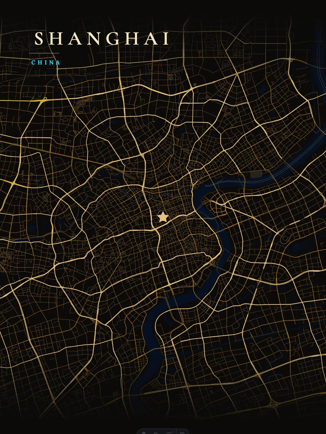 Shanghai Luxurious Dark Gold poster preview