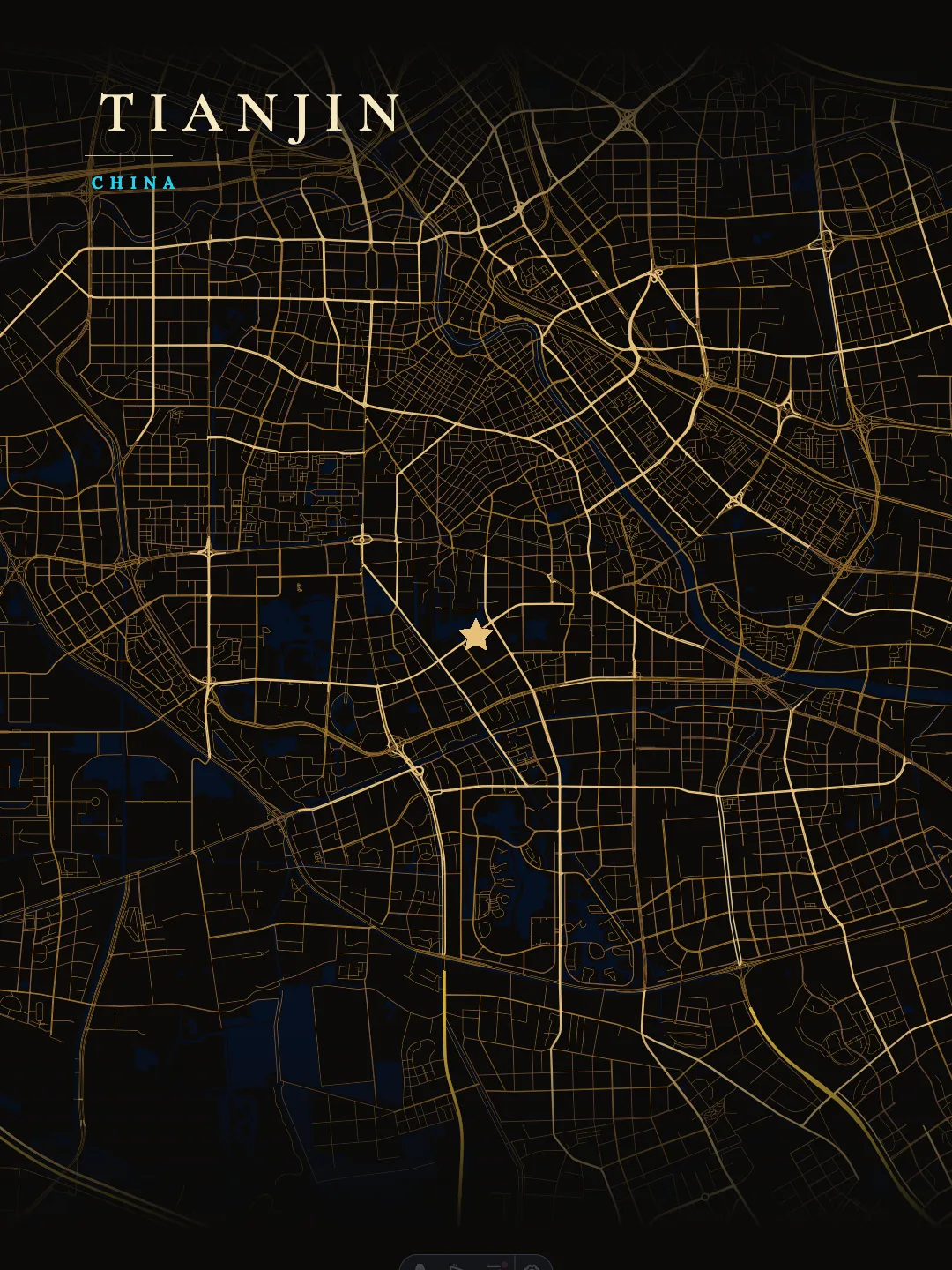 Tianjin Luxurious Dark Gold poster preview