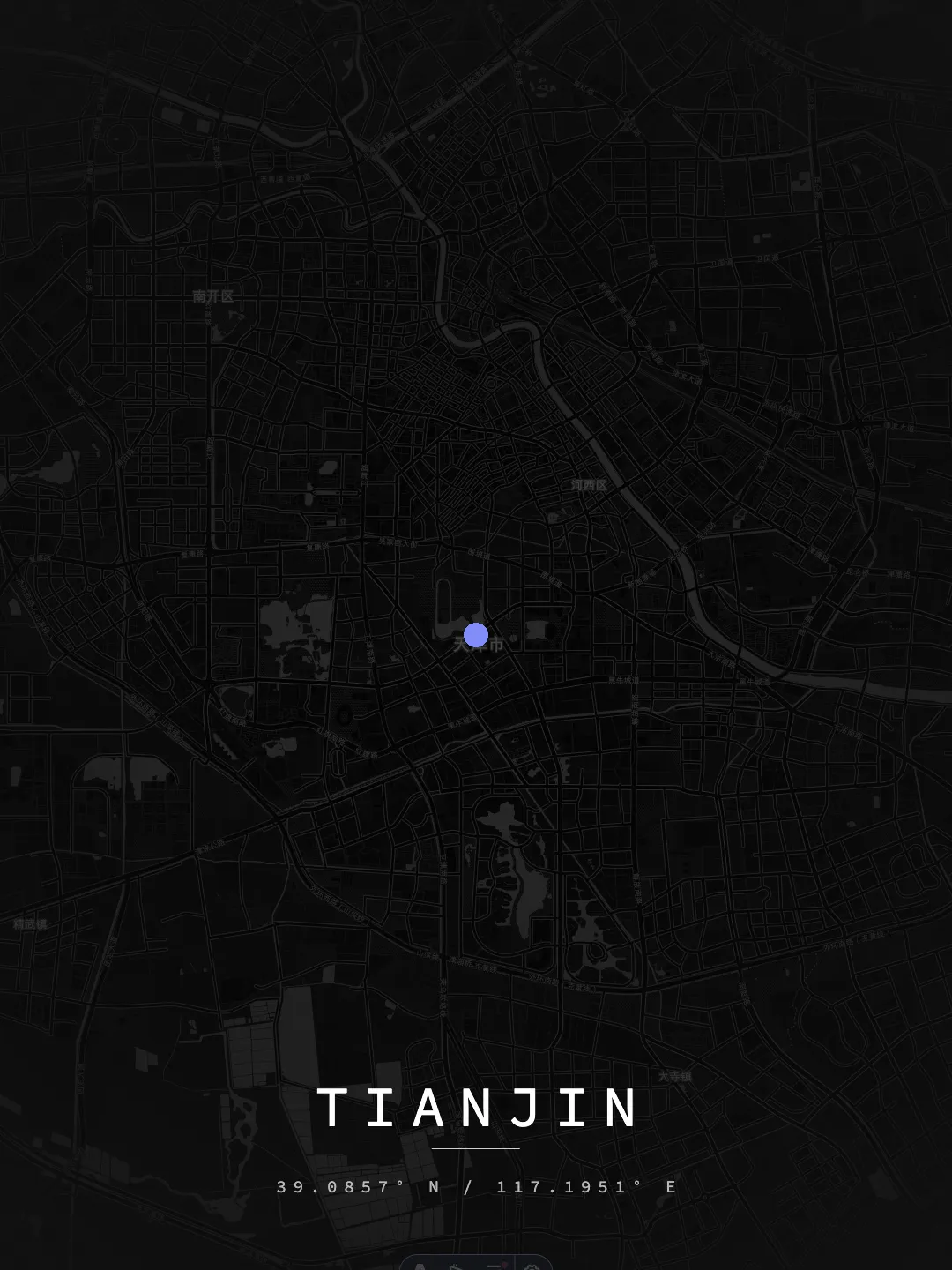 Tianjin Midnight Grid poster preview