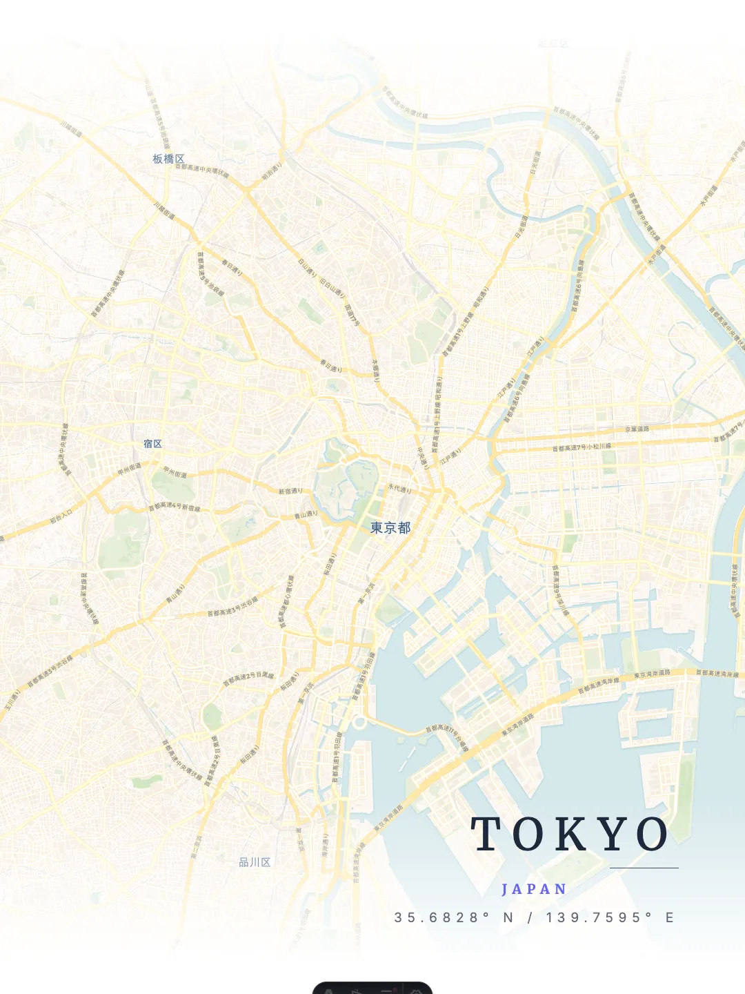 Tokyo Forest Muted poster preview